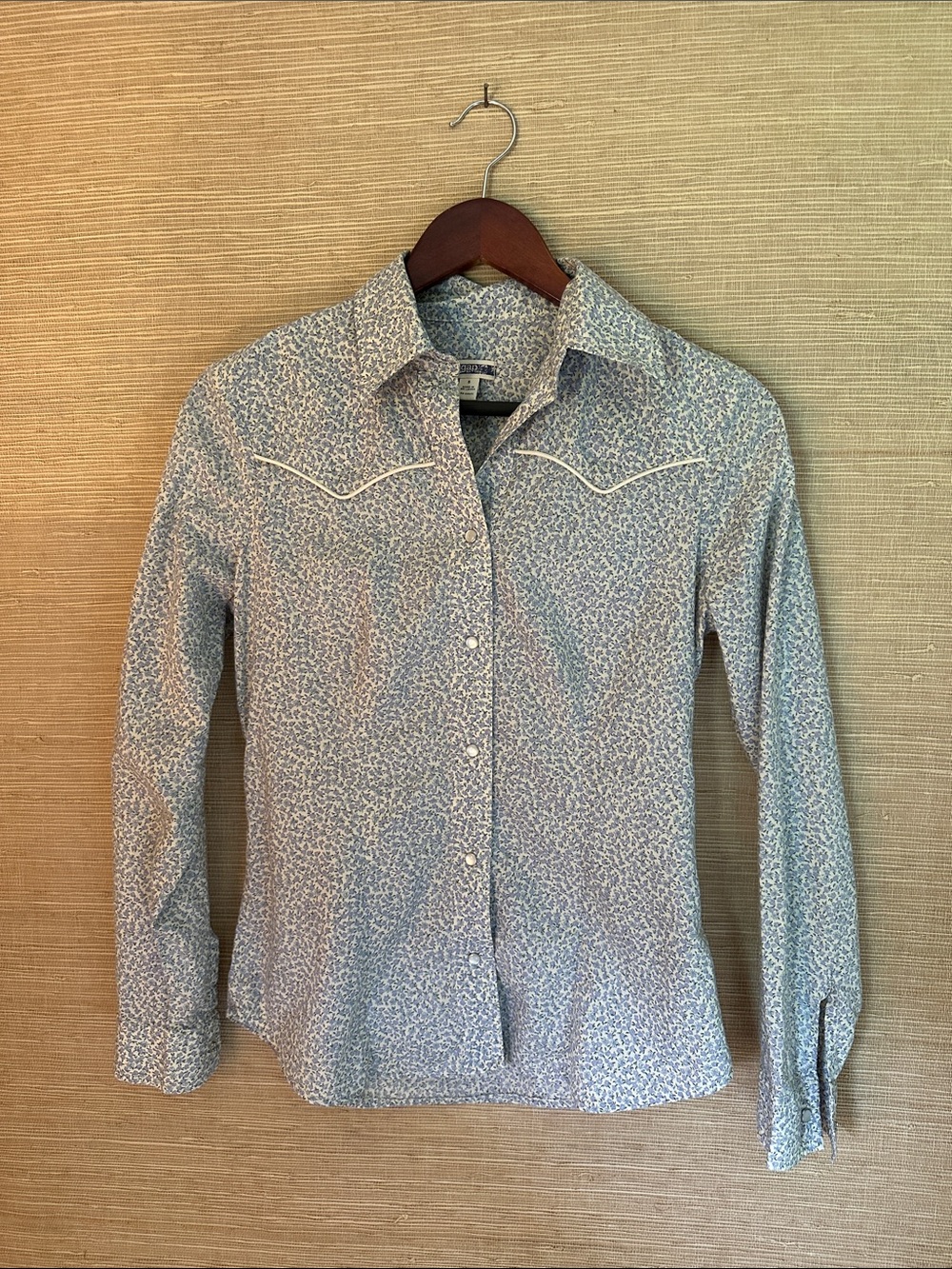 Vintage GAP Floral Western Pearl Snap Shirt
